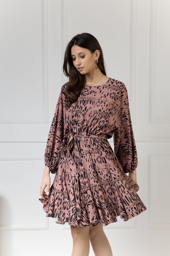 Sukienka damska INEZ Safari Dusty Pink - WUALAA Women