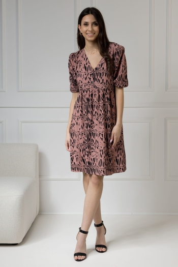Sukienka damska Emily Safari Dusty Pink - WUALAA Women