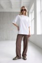 T-SHIRT LINNET OVERSIZE Silk White - Wualaa Women