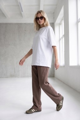 T-SHIRT LINNET OVERSIZE Silk White - Wualaa Women