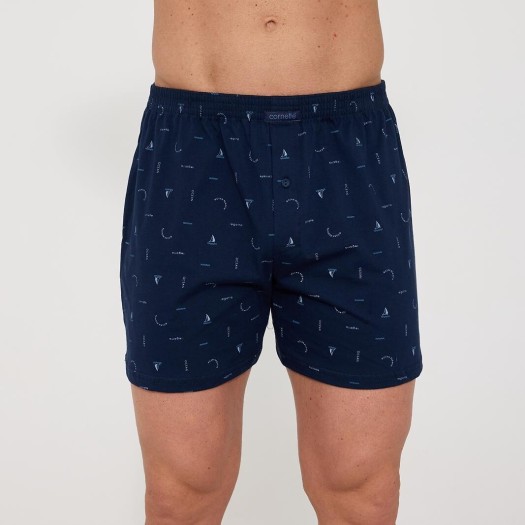 Bokserki Cornette Comfort 002/342 męskie – przód produktu w kratę