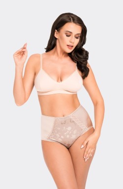 Figi damskie Babell BBL 198 z wysokim stanem, widok z przodu, delikatnie modelujące sylwetkę.