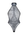 Eleganckie body Obsessive Corrosis z odkrytymi plecami i paskiem