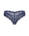 Eleganckie figi Obsessive Nightly Blue w kolorze granatowym – przód i tył