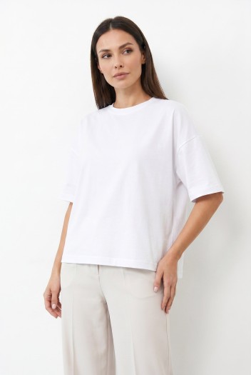 T-SHIRT OPHELIA BOXY-FIT Silk White -  Wualaa Women