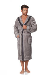 Szlafrok L&L George męski grafitowy