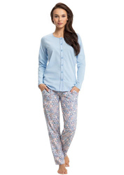 Piżama damska niebieska 599 - Luna 599