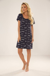 Koszula nocna damska 660 Cat Love - De Lafense