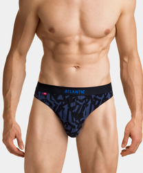 Slipy Atlantic 3MP-104 A'3 denim-czarny-grafitowy