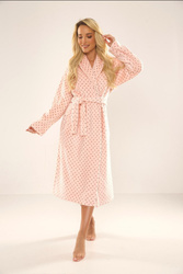 Długi szlafrok damski De Lafense 548 Melanie