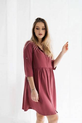 Koszula ciążowa i do karmienia rozpinana na napy Paris/Malaga - Dolce Sonno