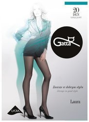 Rajstopy Gatta Laura 20 den 6-XXL grafit/odc.szarego