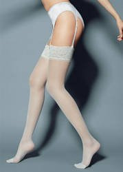 Pończochy Veneziana do pasa Calze Mary 15 den 1-4 bianco/biały