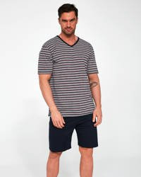 Piżama Cornette Various 330/17 kr/r S-2XL męska szary-granatowy