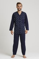 Piżama Gucio dł/r M-2XL Rozpinana męska mix kolor-mix wzór