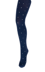 Rajstopy YO! RA-109 Kropki MF 40 den 92-158 granatowy
