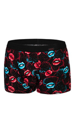 Bokserki Cornette 010/72 Hot Lips Walentynkowe czarny