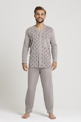 Piżama Gucio 298 dł/r 3XL Rozpinana męska mix kolor-mix wzór