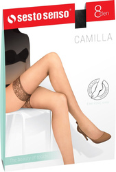 Pończochy samonośne Camila 8 den - Sesto Senso