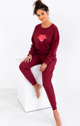 Piżama damska a 'la bawełniany dres Mercy - Sensis