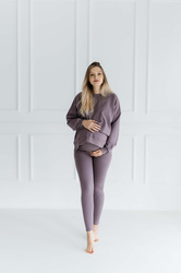 Bluza dresowa długa oversize Ana/Moor - Dolce Sonno