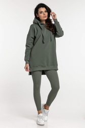 Legginsy z prążka Khaki - Dolce Sonno