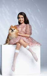 Podkolanówki YO! SK-79 Kropki 20 den A'2 biały