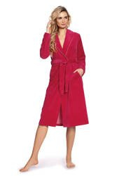 Szlafrok damski welurowy Lydie 389 - De Lafense