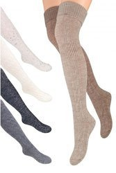 Zakolanówki Steven art.089 35-40 beżowy melanż