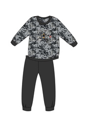 Piżama Cornette Kids Boy 453/118 Air Force dł/r 86-128 grafitowy