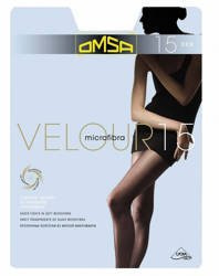 Rajstopy Omsa Velour 15 den 5-XL nero/czarny