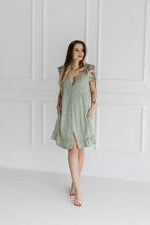 Koszula do karmienia Irma/Szałwia - Dolce Sonno