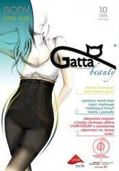 Rajstopy Gatta Body Total Slim Fusion 10 den 2-5 golden/odc.beżowego
