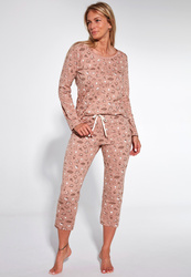 Piżama damska z długim rękawem Sonia - Cornette