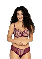 Biustonosz semi soft Ava 1941 Wine wine/odc.czerwonego