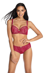 Biustonosz push-up Mat M-3402/11 Rosel bordowy