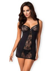 Koszulka Obsessive Heartina Chemise czarny
