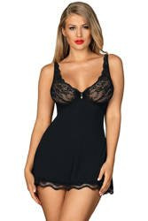 Koszulka Obsessive Luvae Babydoll czarny