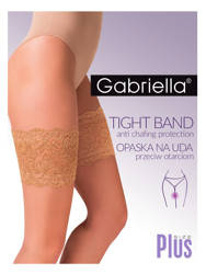 Opaska na uda Gabriella Plus Size 509 beige/odc.beżowego