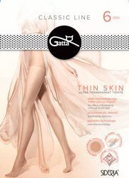 Rajstopy Gatta Thin Skin 6 den 2-4 golden