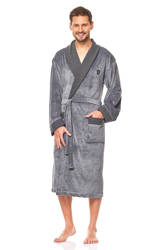 Szlafrok L&L 9102 męski granatowy