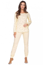 Piżama damska z długim rękawem - Regina 618