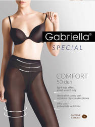 Rajstopy Gabriella Comfort 3D 400 50 den 5-XL nero/czarny