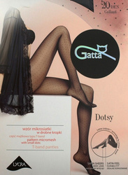 Rajstopy Gatta Dotsy wz.01 20 den 2-4 nero/czarny