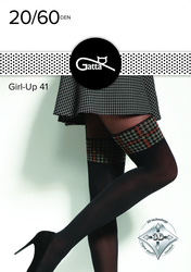 Rajstopy Gatta Girl-Up wz.41 20/60 den 2-4 nero-midnight